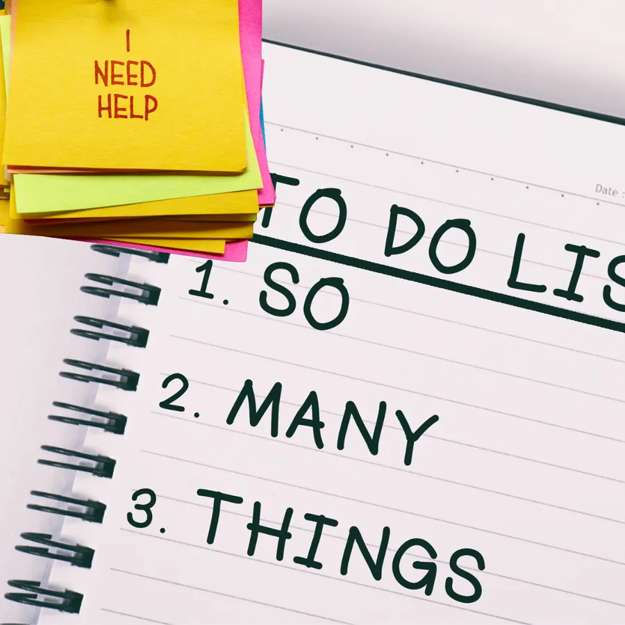 Illustrated digital to-do list for website and marketing tasks