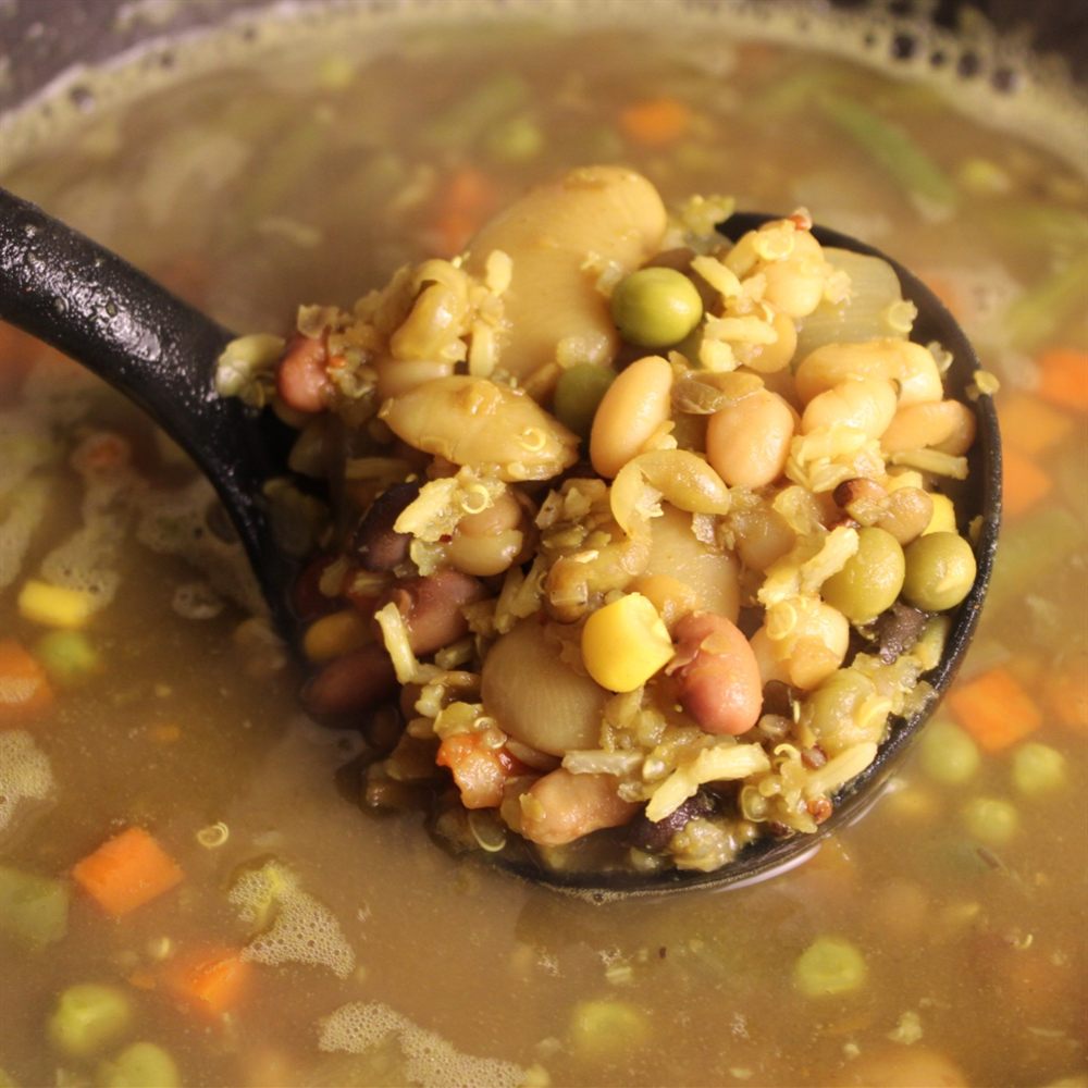 Soup photographed with proper lighting