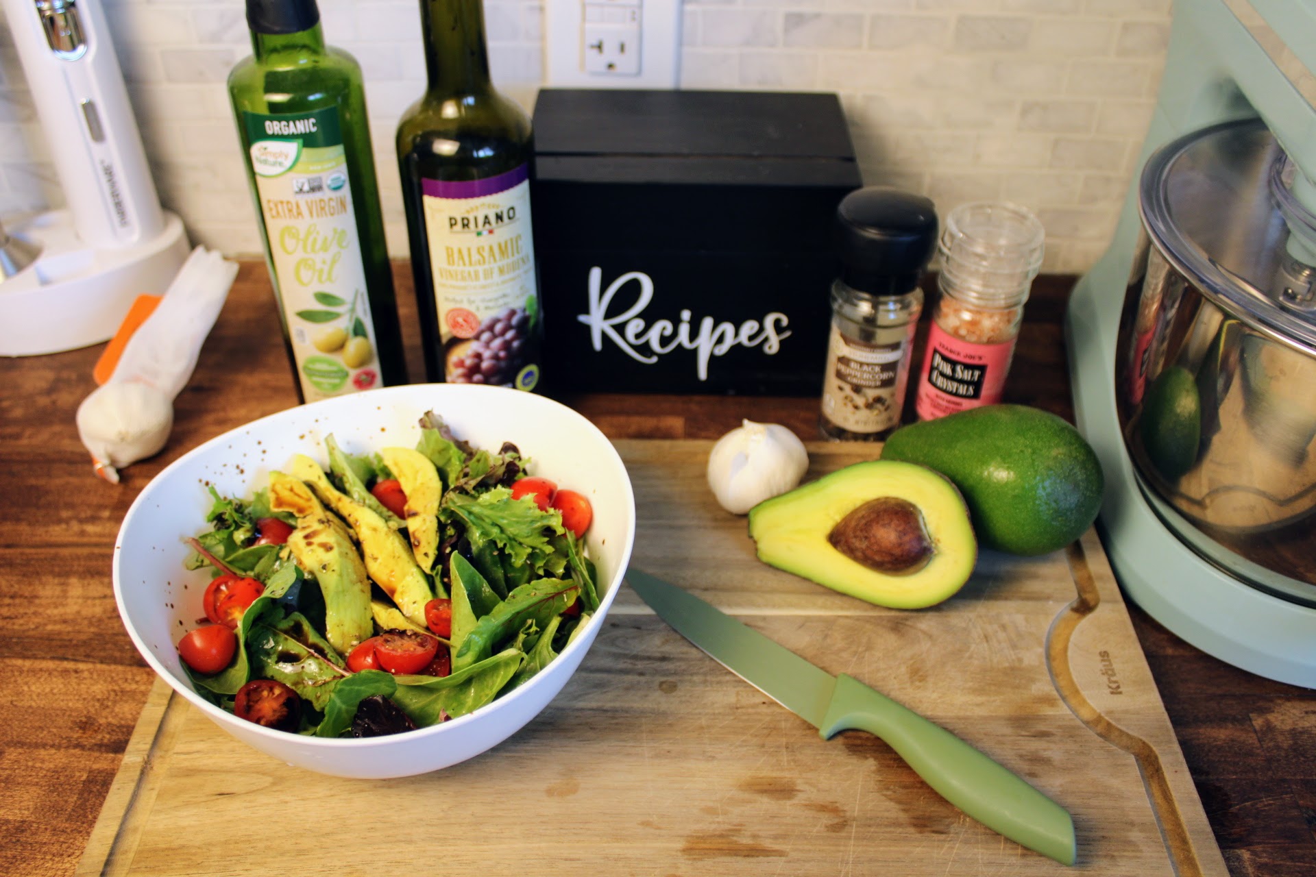 Fresh Pinkerton avocado served on a salad