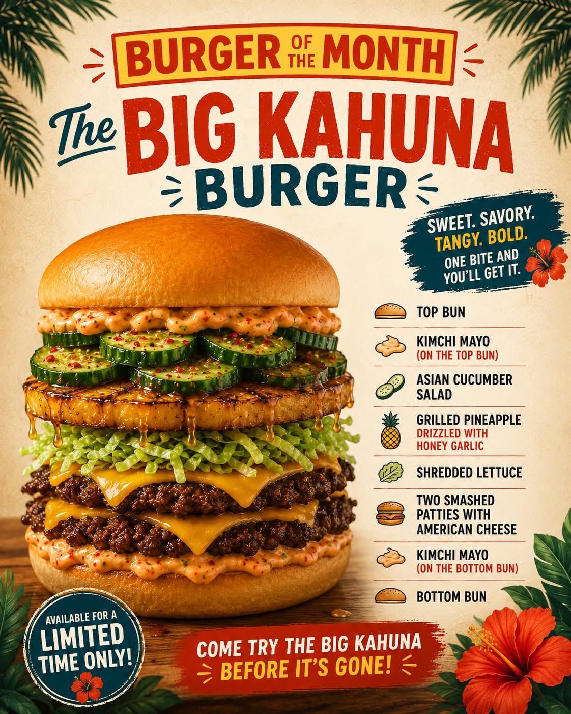 Food images on a restaurant advertisement